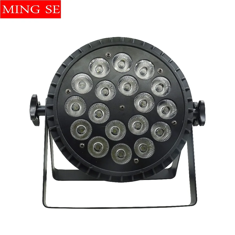 4 шт./лот 18x18 Вт RGBWA UV 6в1 Led Par Светильник 18x12 Вт RGBW 4 в 1 Алюминиевый мойщик стен диско светильник свадебный сценический светильник ing
