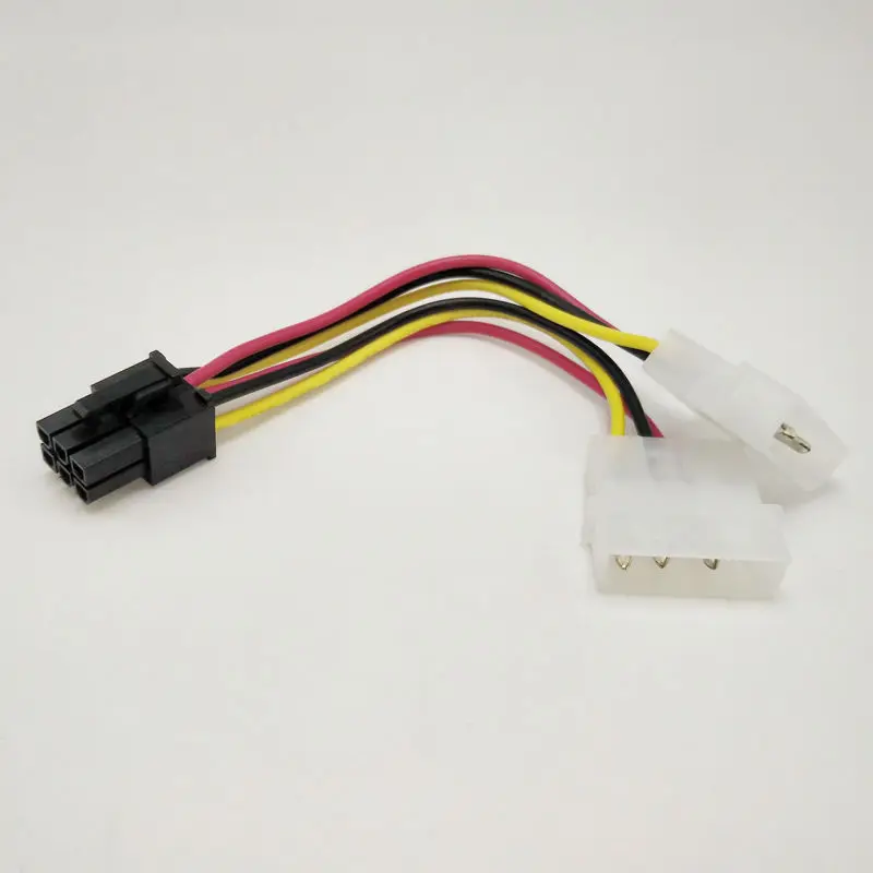 50 шт. высокое качество 2x4 булавки Molex до 6 PCI E ATX PSU адаптеры питания графика видео