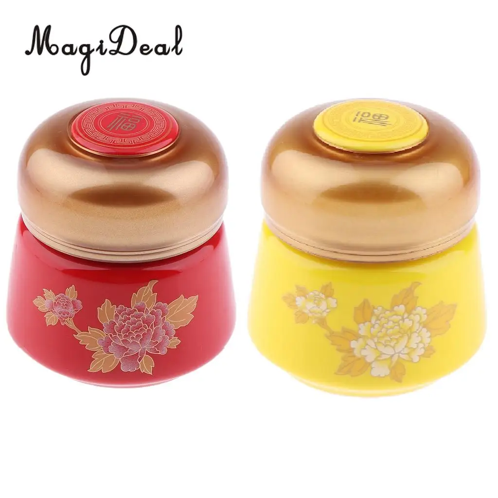 

170ml Leakproof Empty Ceramic Loose Powder Makeup Case Tea Tin Pot Containers