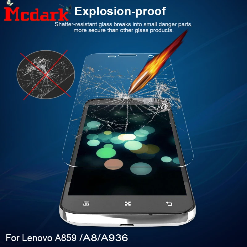 2.5D 9H закаленное стекло для Lenovo A8 A806 A808 A808t защита экрана A859 A936 телефона защитная