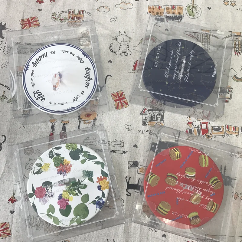 1PC Silicone Leakproof Cup Lids Heat Resistant Reusable Sealed Cover Kitchen Accessories Tea Suction Seal Cap Lid | Дом и сад