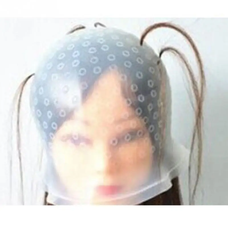 Силиконовые Professional многоразовые волосы окрашивание подсветка колпачок для