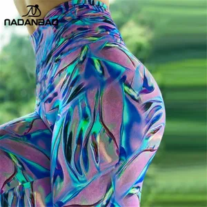 Женские леггинсы с эффектом пуш-ап, с высокой талией