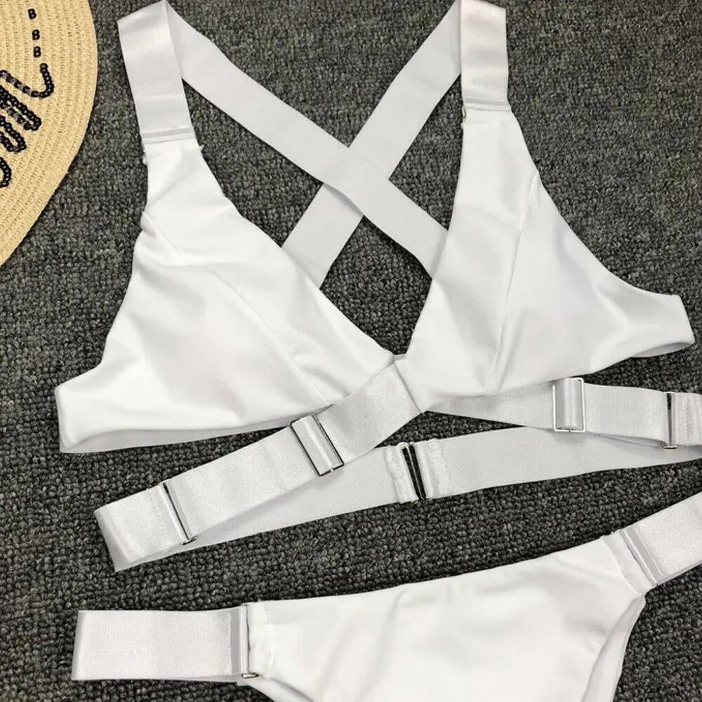 

Women Push-up Padded Bra Bandage Bikini Set Swimsuit Triangle Swimwear Bathing