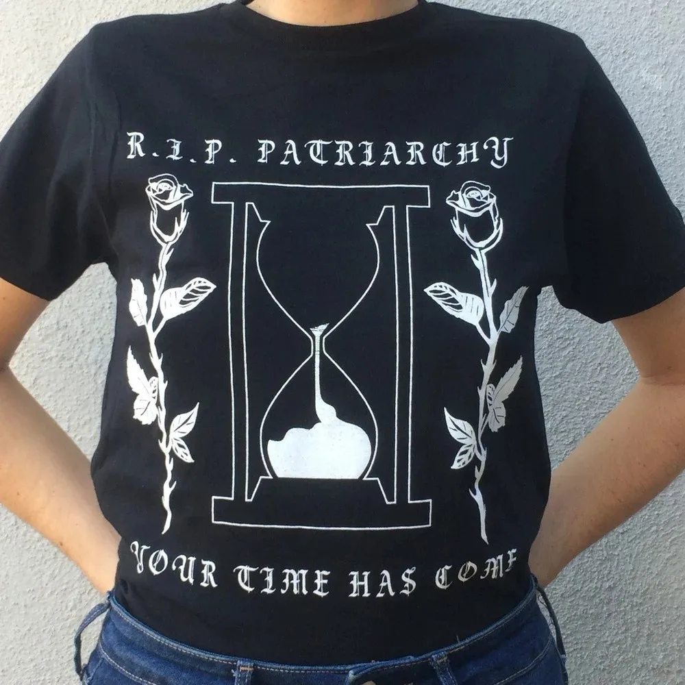 Женская футболка Рип патриарчи Феминистская Tumblr модная графическая разбивает