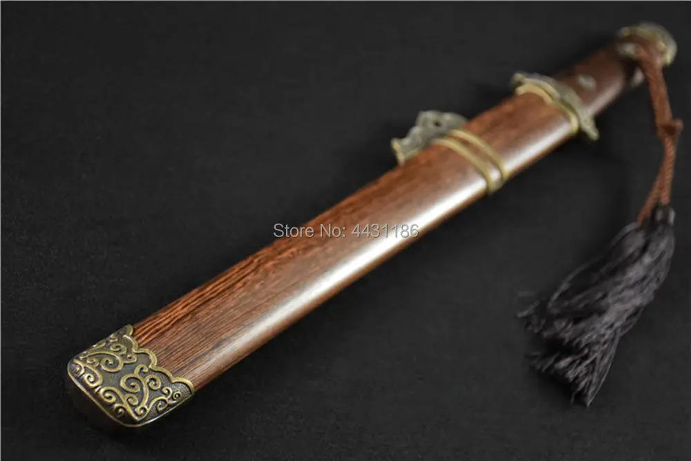 PearWood Saya китайский Династия Тан кунгфу короткий дао Цзянь меч Резьба Дракон