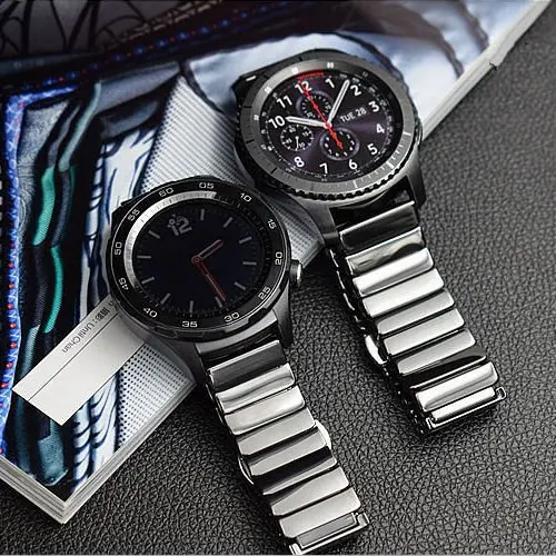 Ремешок для часов из натуральной керамики 20 22 мм Samsung Gear S3 Классические наручные