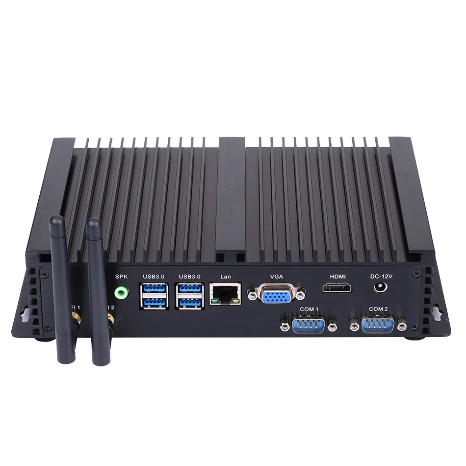 

Fanless Industrial Computer, IPC, Mini PC, AIM03, Intel Core I7 8550U 8565U 8665U, Windows 10 or Linux Ubuntu, VGA/HDMI/LAN/2COM