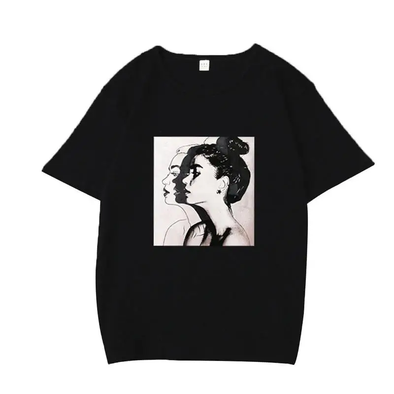 ISHINE 2019 Новый Harajuku печатных Для женщин футболки Vogue футболка Повседневное Летние