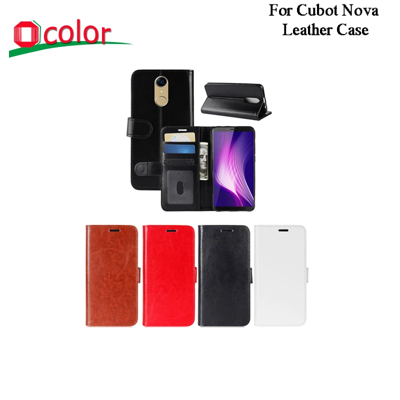 Ocolor для Cubot Nova искусственная кожа Чехол телефона флип кошелек чехол с карманом