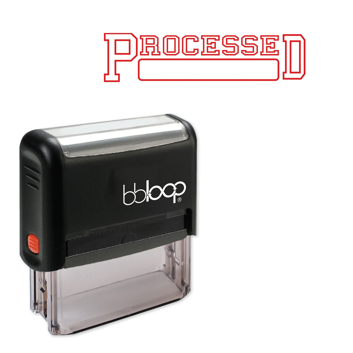 

Bbloop Processed w/college Style Font and Design Self-Ink