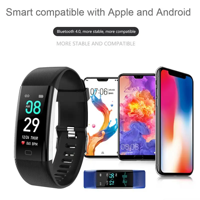 F07Max умный Bluetooth браслет цветной экран весь день спортивный пульсометр
