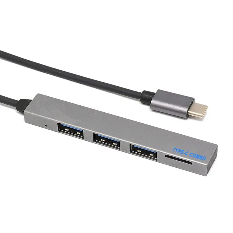 4 в 1 usb хаб Type C USB TF слот адаптер с 3 портом для Macbook Pro|USB-хабы| |