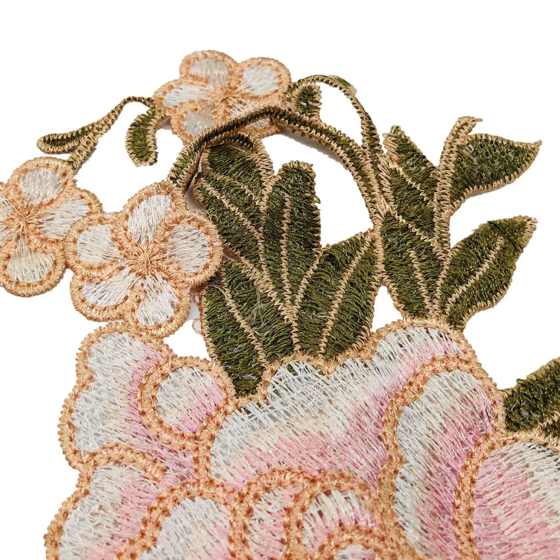 

flower embroidery color water soluble embroidery hollow collar flower DIY cheongsam sewing accessories wholesale