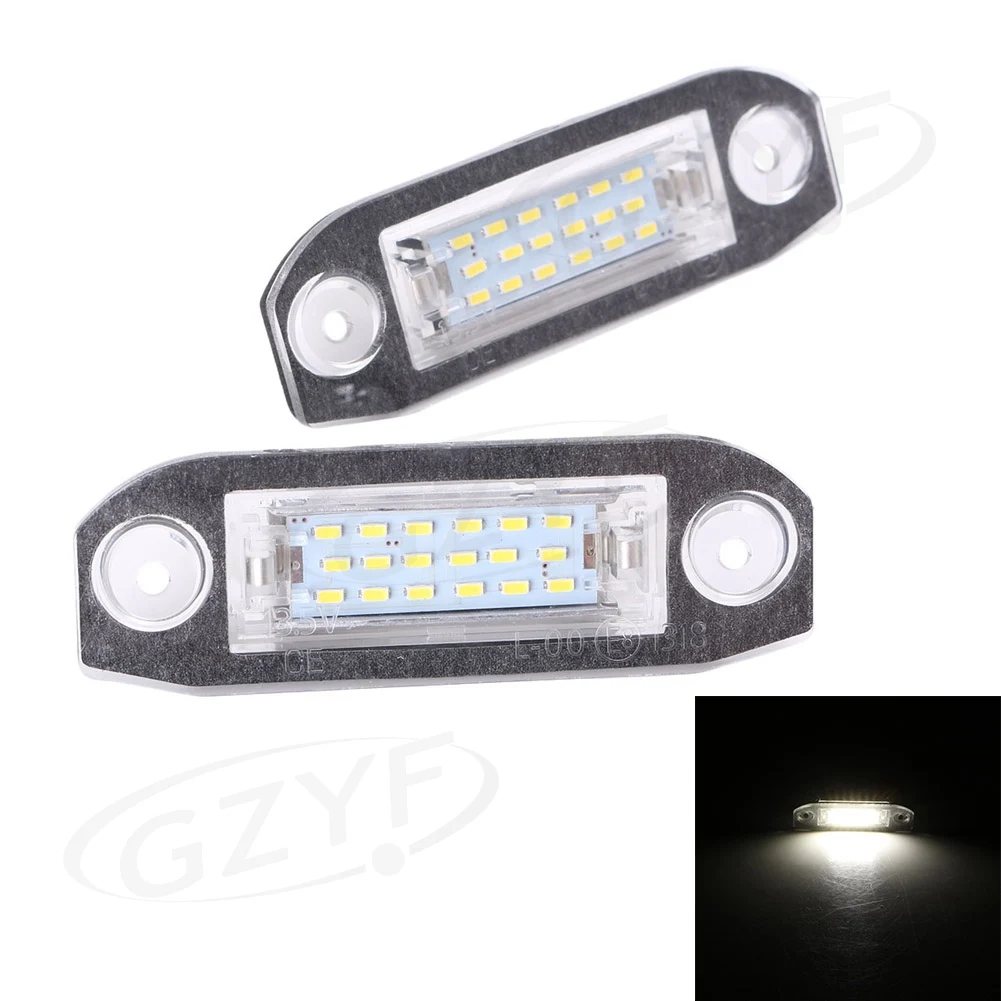 

2x LED License Plate White Lights for Volvo C30 2006-2013 S40/V50 2000-2012