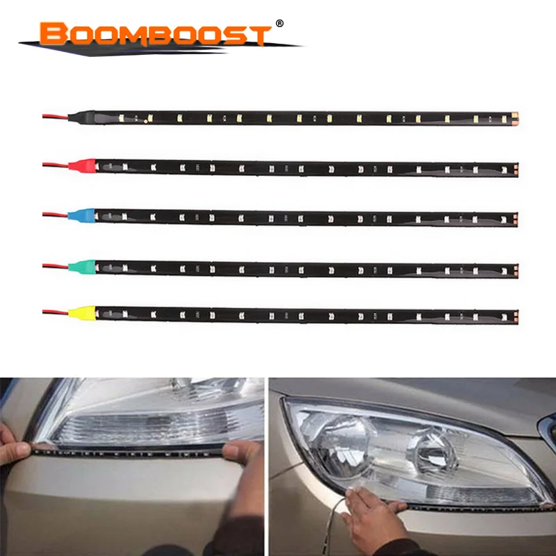 15SMD авто светодиодные ленты 30 см декоративный свет светодио дный автомобиля