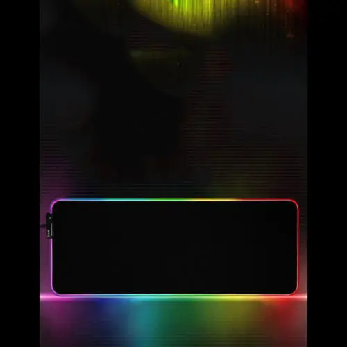 Большой разноцветный игровой коврик для мыши с RGB-подсветкой 300*250 мм ПК и ноутбука