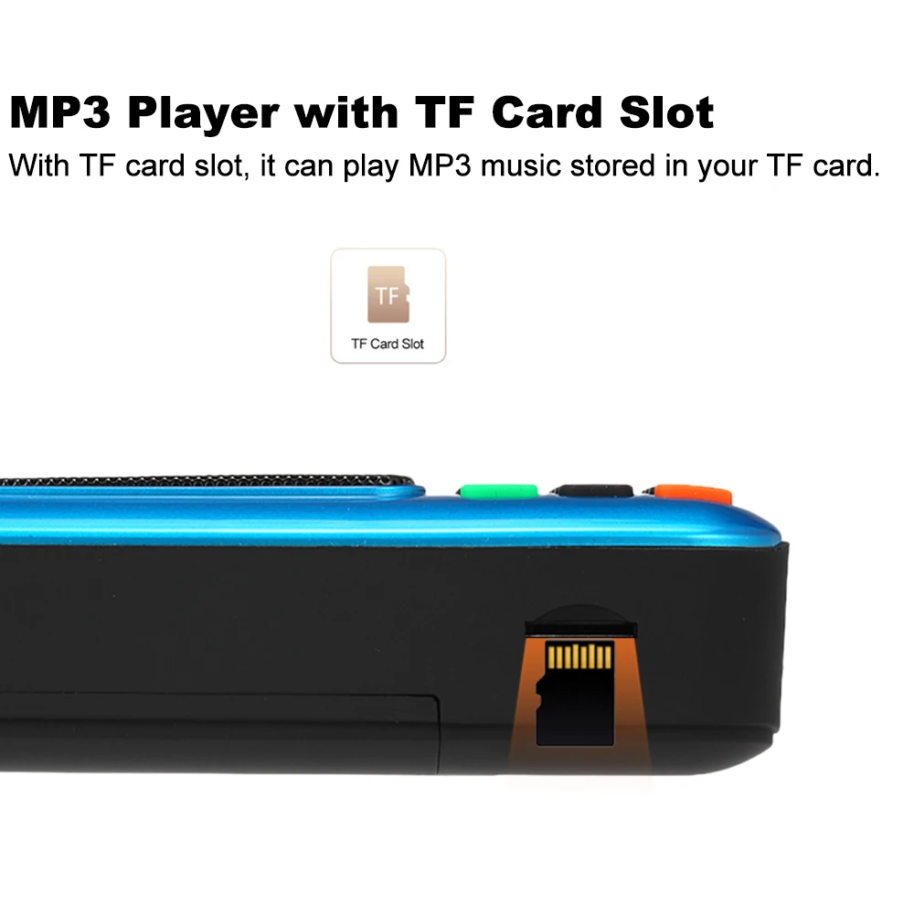Портативный FM радиоприемник Rolton W405 музыкальный плеер радио TF карта USB