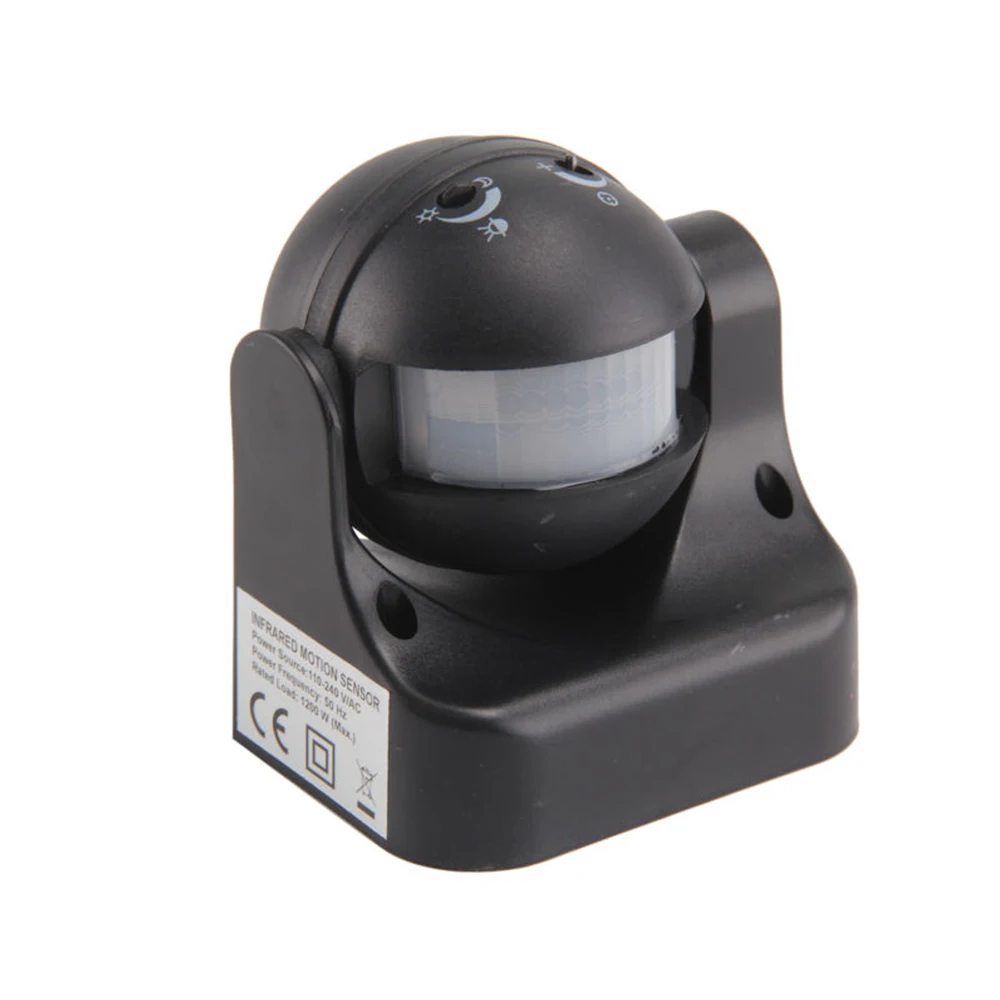 Outdoor PIR Motion Movement Sensor Detector Switch 180 degree Auto 220V/AC-240V/AC Security Lighting Lamp white / black | Обустройство