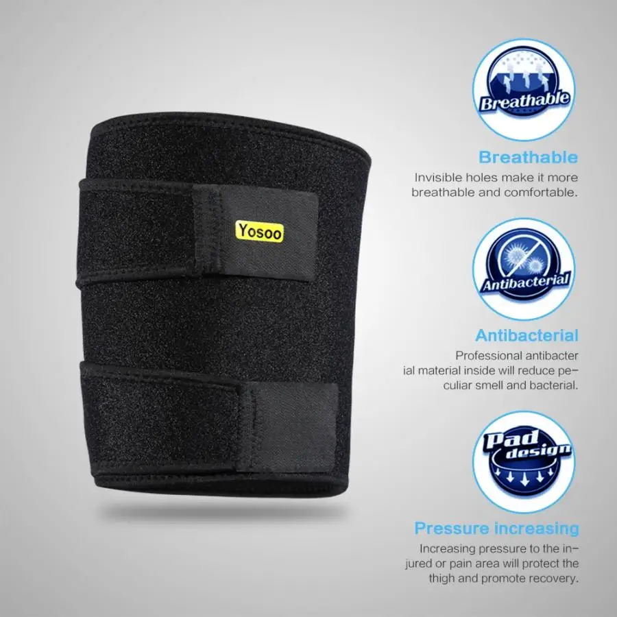 Компрессионная повязка Yosoo для бедра регулируемая Неопреновая облегчения боли |