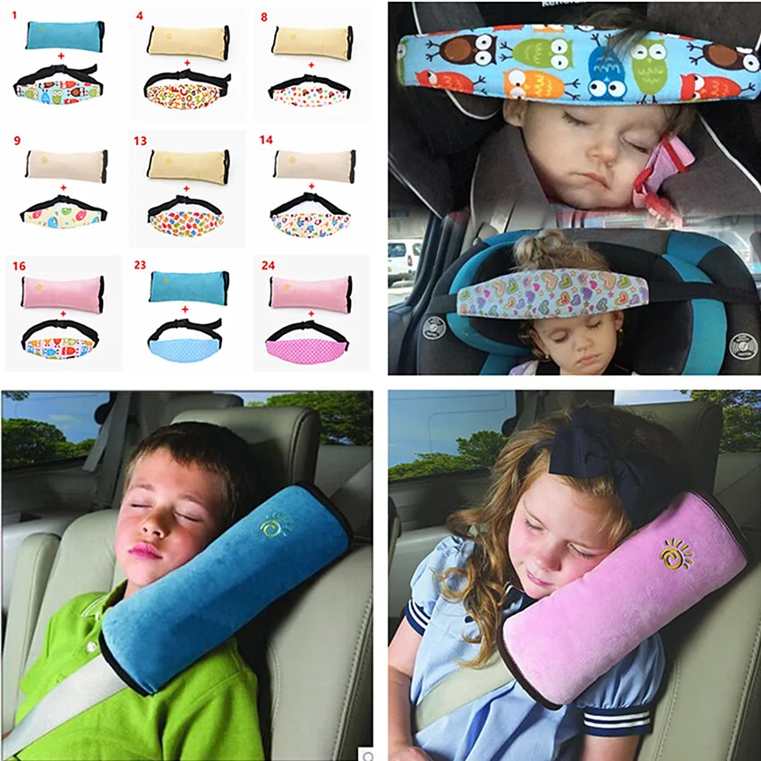 Car Safety Seat Sleep Positioner Children Head and Shoulder Safety Belts Protection Cushion Support Pillow