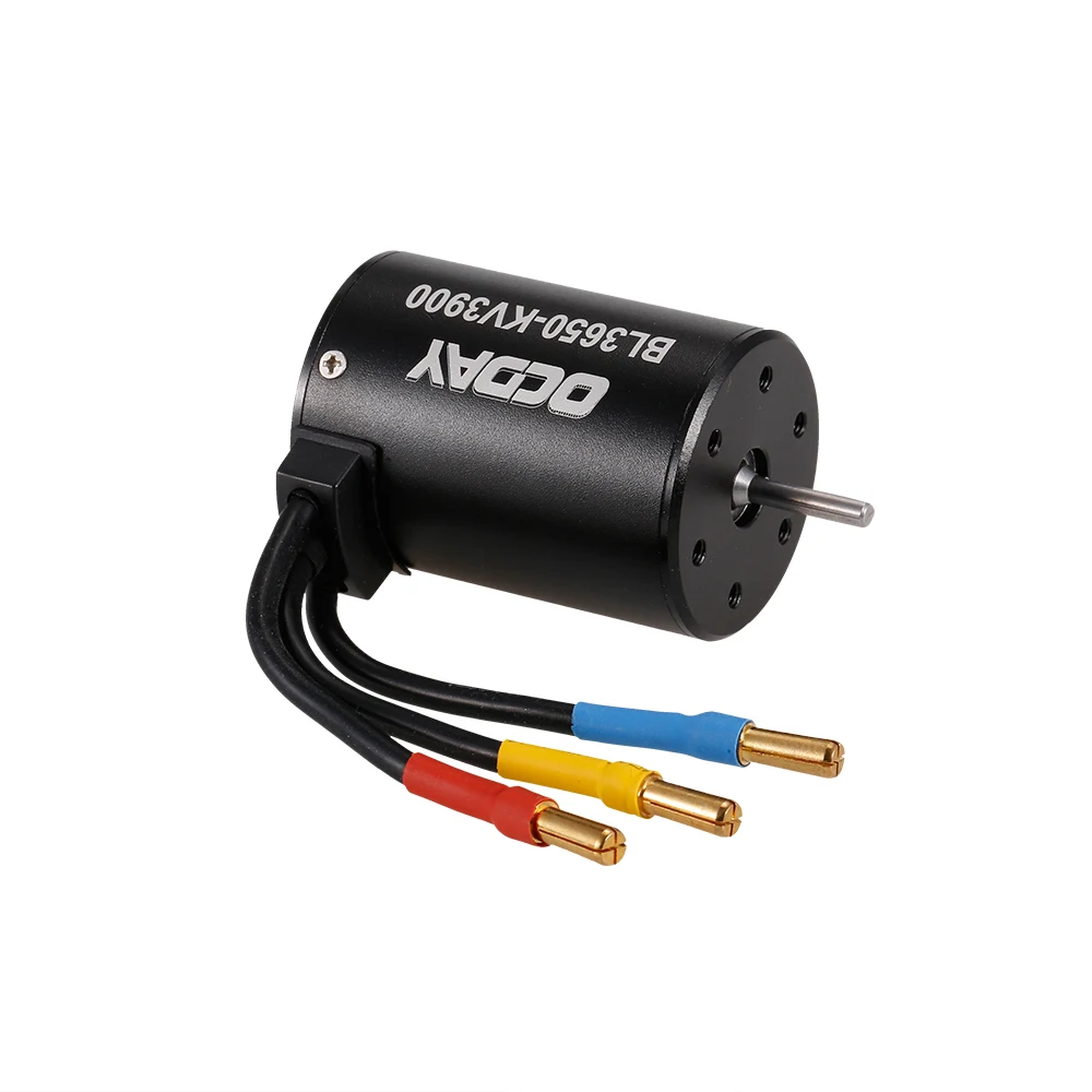 

50mm RC Motor OCDAY 3650 69A 3900KV Brushless Sensorless Motor for 1/10 RC Car Truck