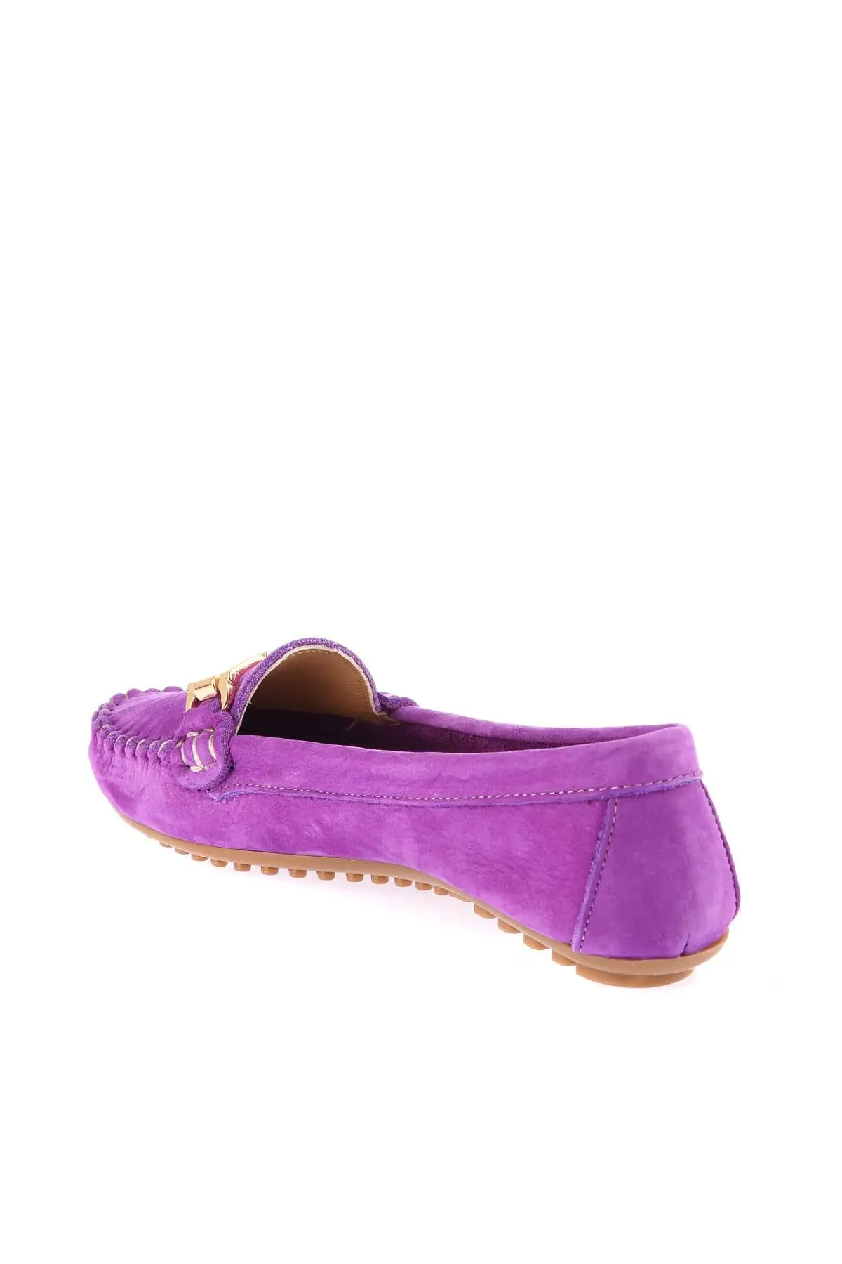 Trendyol Genuine Leather Purple Nubuck Women 'S Loafer Shoes TAKSS19TL0004 | Обувь