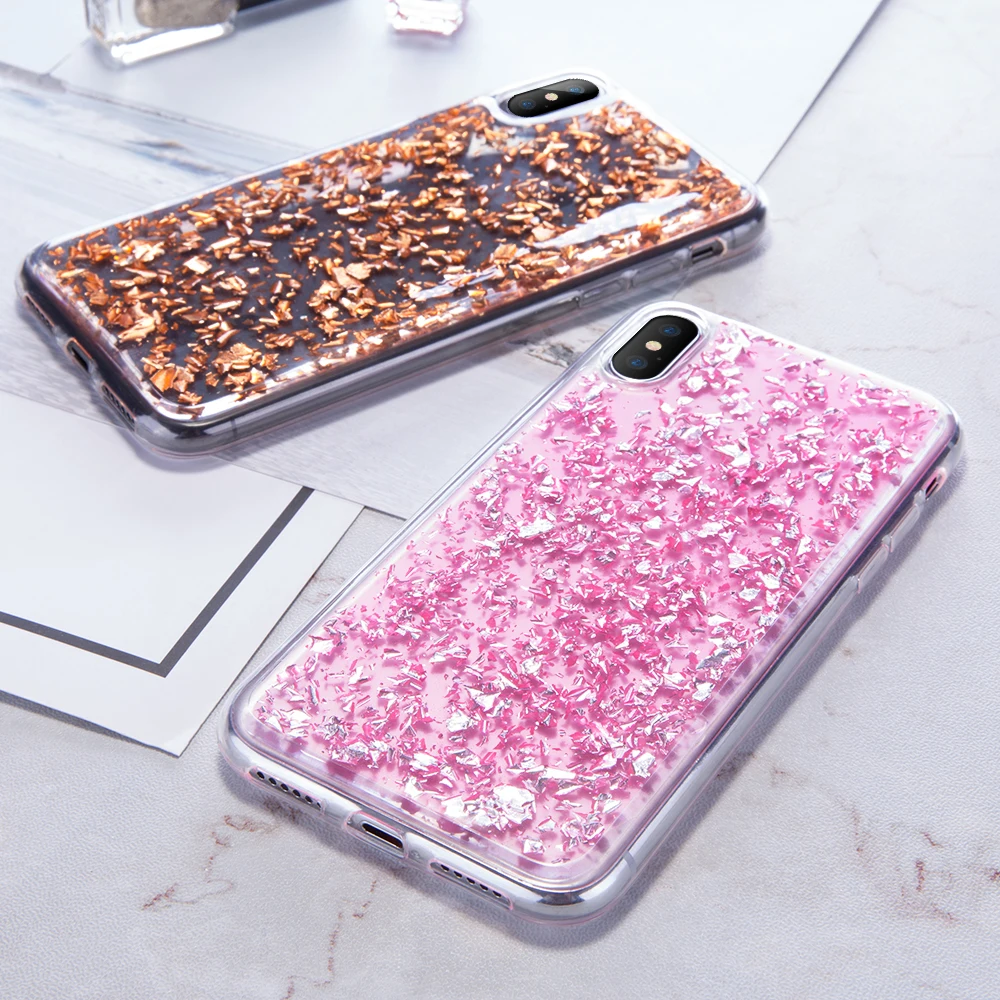 Kisscase Роскошные Мягкие TPU чехол для iPhone 7 силиконовые Блестящий сверкающий 8 плюс 6 S