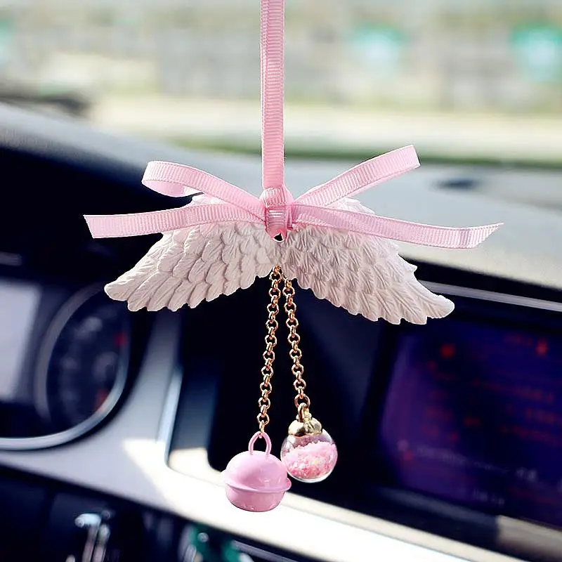 Beautiful Car Pendant Angel Wing Auto Rear View Mirror Hanging High Quality Interior Accessory Ornament | Автомобили и мотоциклы