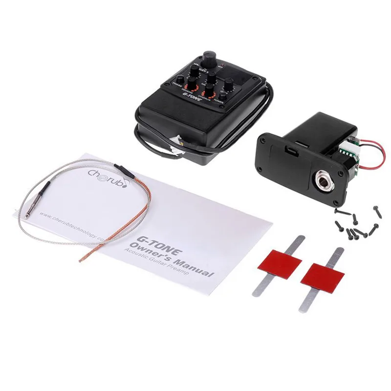 Акустическая гитара Cherub G Tone Preamp Piezo Pickup 3 полосный эквалайзер встроенный