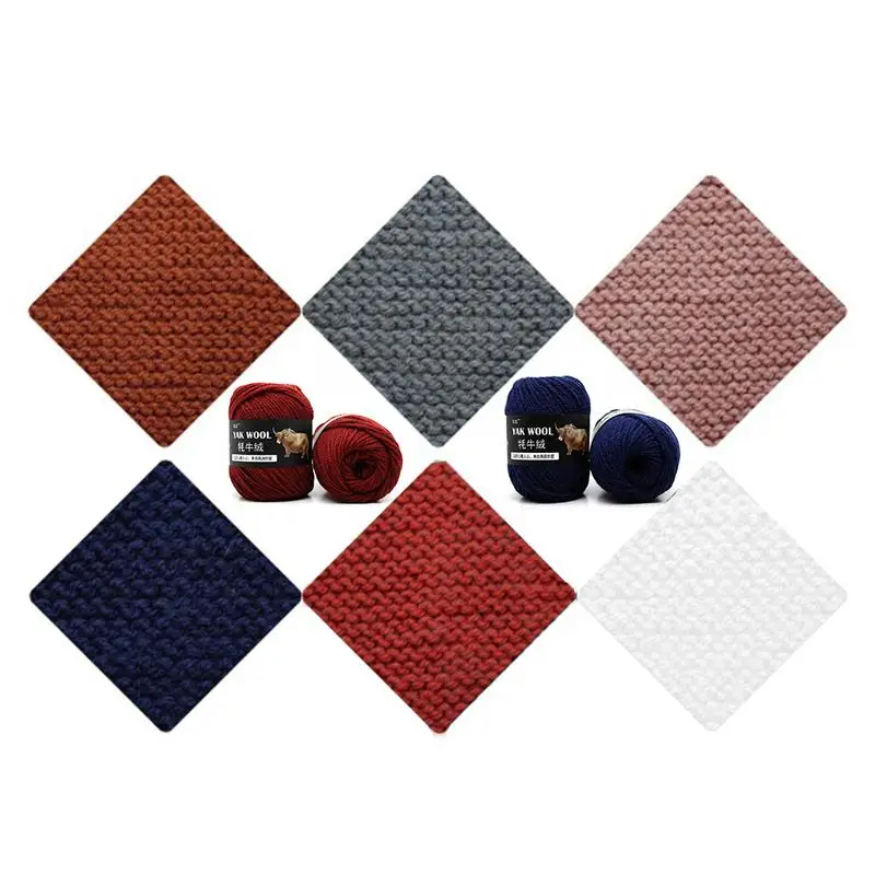 Шерстяной кашемир яка 500 г осветительная пряжа шерстяной вязаный крючком средней