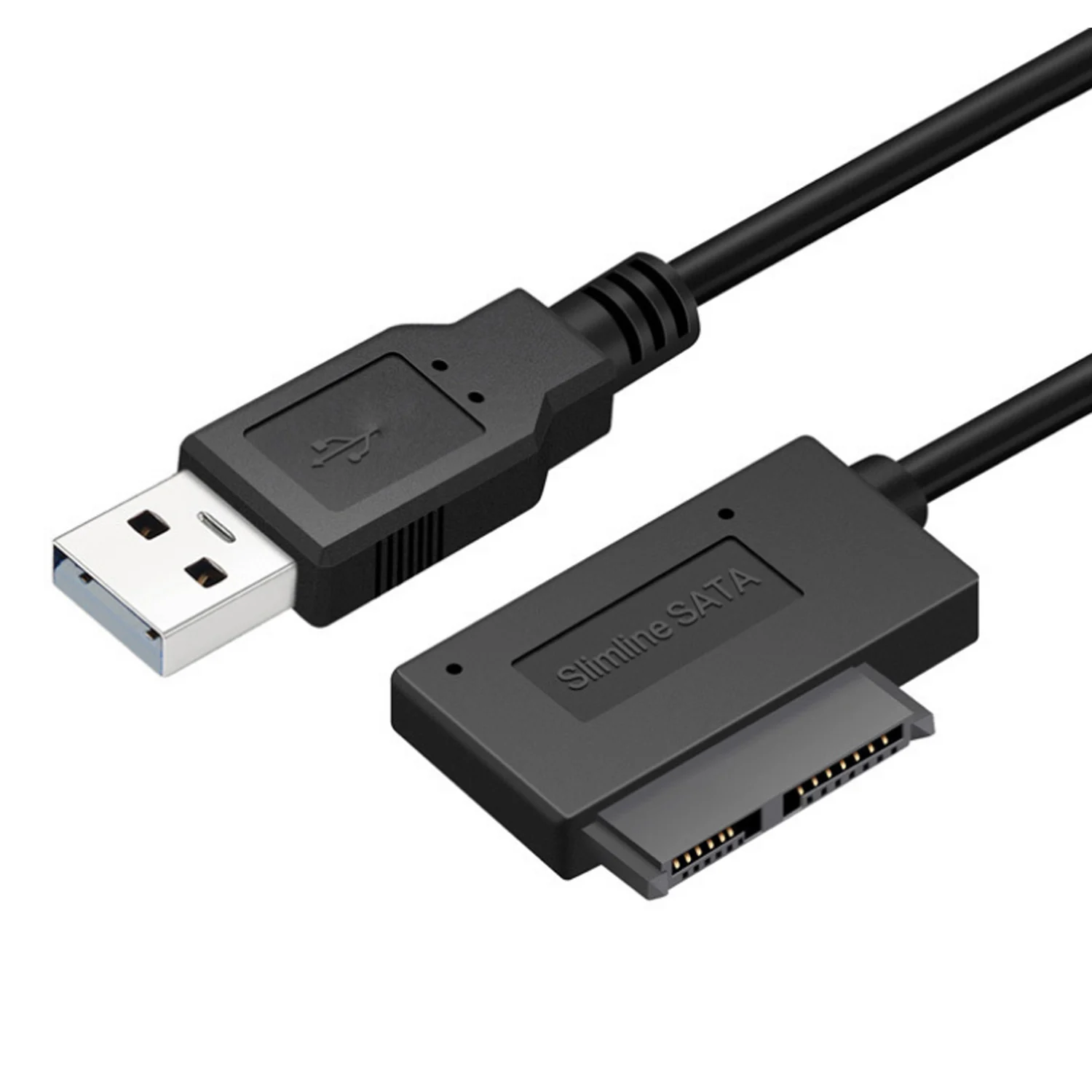 Besegad портативный USB 2 0 на SATA 7 6 13Pin адаптер конвертер кабель для ноутбука CD DVD rom