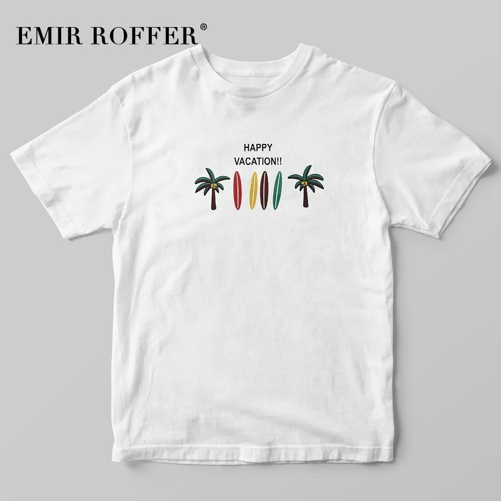 EMIR ROFFER 2019 летняя футболка с принтом кокосовой пальмы Garphic Футболка женская