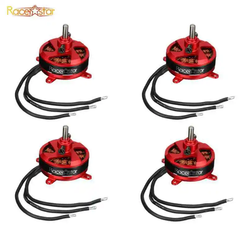 4 шт. Racerstar BR2304 1850KV 2 3S бесщеточный двигатель для радиоуправляемого самолета
