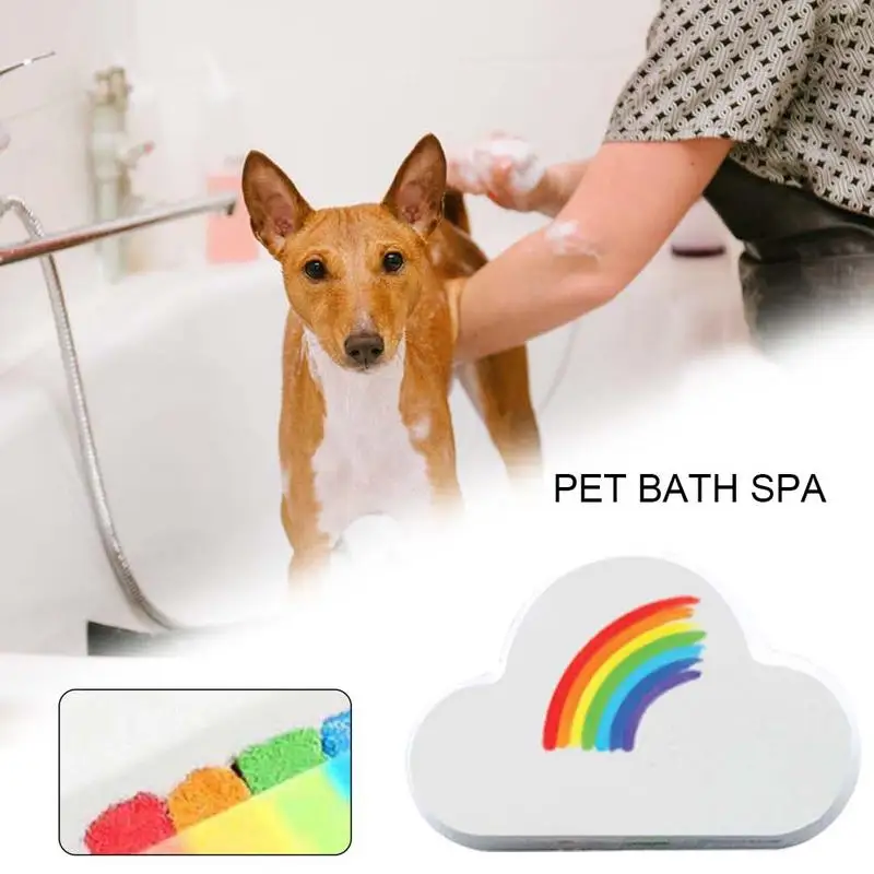 Effervescent Pet Dog Bath Ball For Bathing Tool Prevent Itchy Skin Problems Rainbow Cat Health Care Supplies |