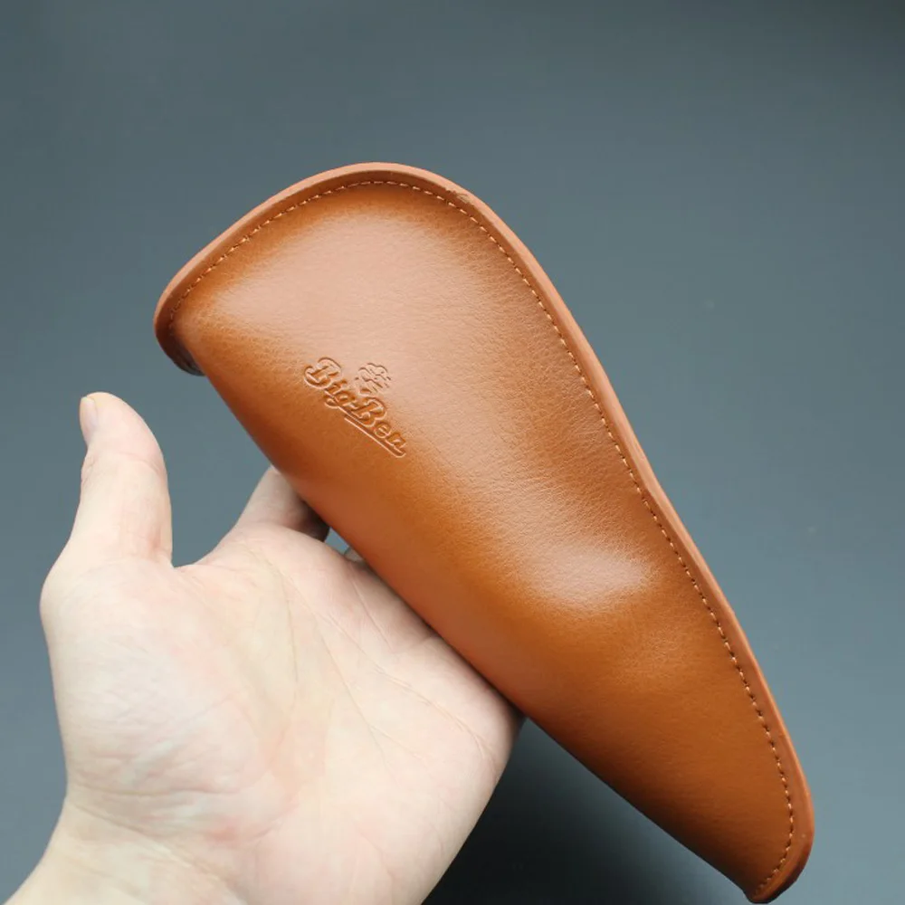 

Bigben Soft Nature Real Leather Bag Clutch 1 Pipe Portable Travel Wood Tobacco Smoking Pipe Case/Pouch Smoking Tool Accessories