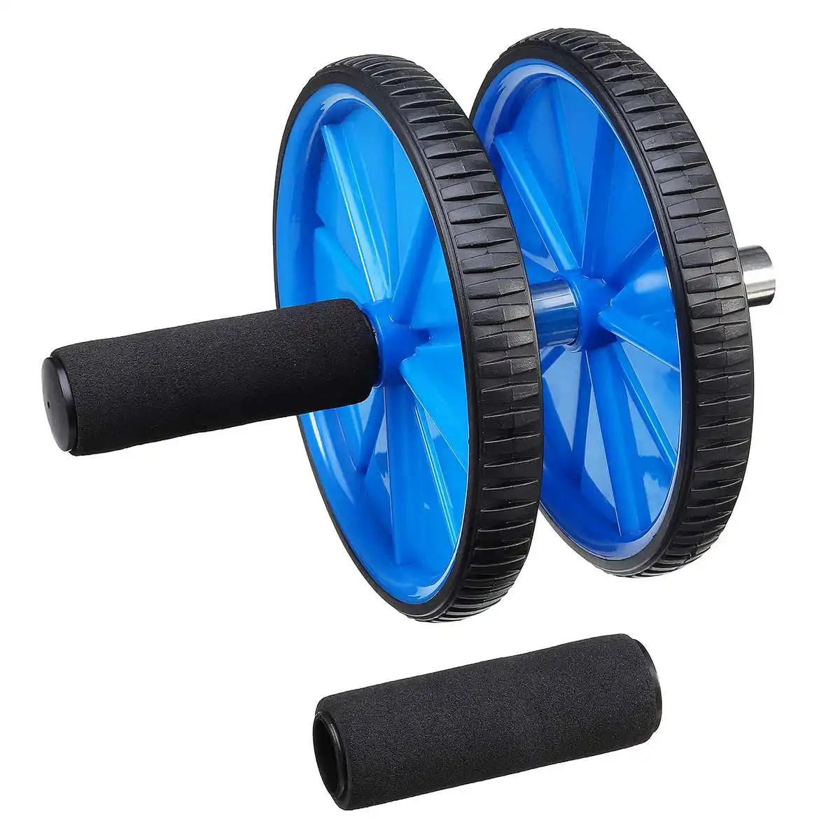 Dual Wheel Body Abdominal Training Roller Home Gym Arm Waist Exerciser Pad Fitness Building Equipment Ab Rollers 3 Colors | Спорт и