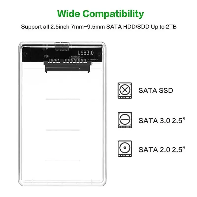 5 ГБ/сек. высокоскоростной 2 &quotUSB 3 0 SATA HDD корпус SSD твердотельный жесткий диск