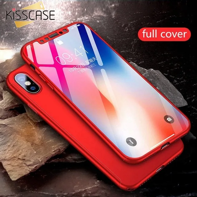 KISSCASE Роскошный 360 градусов полное покрытие чехол для телефона Xiao mi Red 5 Plus Note 7 4 4X 4A