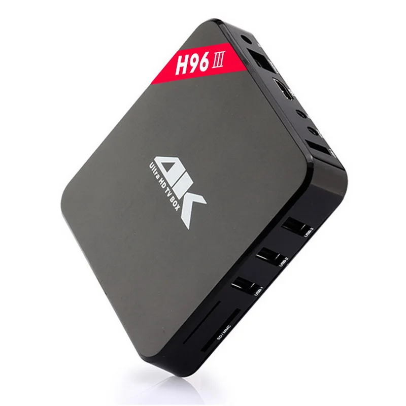 H96-Iii Android 7 1 Smart Tv Box Amlogic Rk3328 четырехъядерный Wifi 2 4G 4K видео медиаплеер для Netflix Youtube