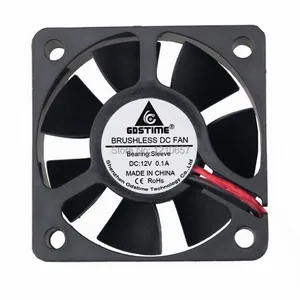 5 шт. в партии Gdstime 50 мм 50x50x15 мм 5 см DC 2Pin 12 В Бесщеточный вентилятор охлаждения