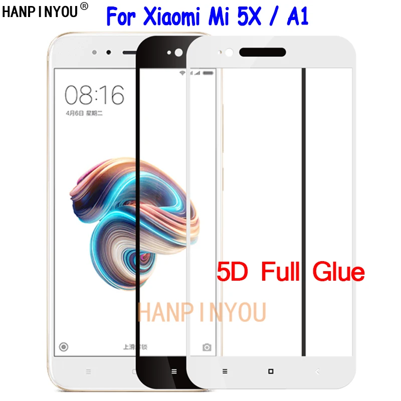 

Для Xiaomi Mi A1 MiA1/Mi 5X Mi5X 5,5 "5D полное покрытие закаленное стекло Защита экрана Взрывозащищенная защитная пленка