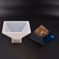 crystal epoxy pyramid silicone mould free polishing diy handmade jewelry resin dry flower decoration model aw