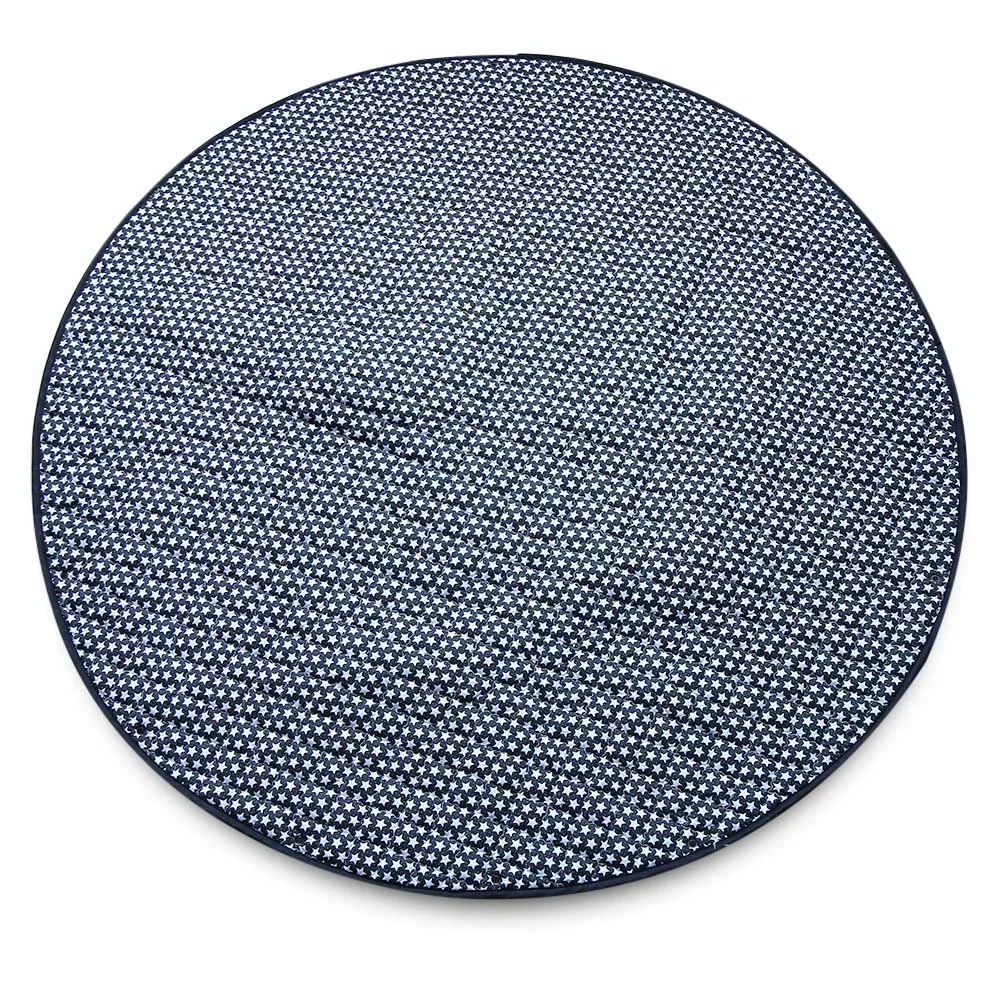 Round Cartoon Baby Crawling Carpet Kids Playing Mat Children Paradise Portable Soft Play Mats DIY Toy Storage Bag | Игрушки и хобби