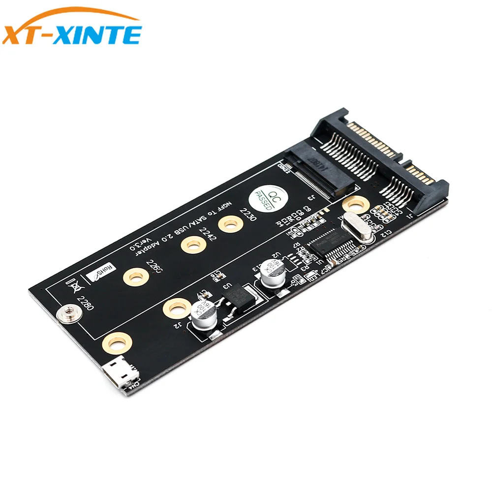 Переходник M.2 SSD Key B на 2 5 &quotSATA3 адаптер карта с кронштейном 3 HDD переходная для NGFF