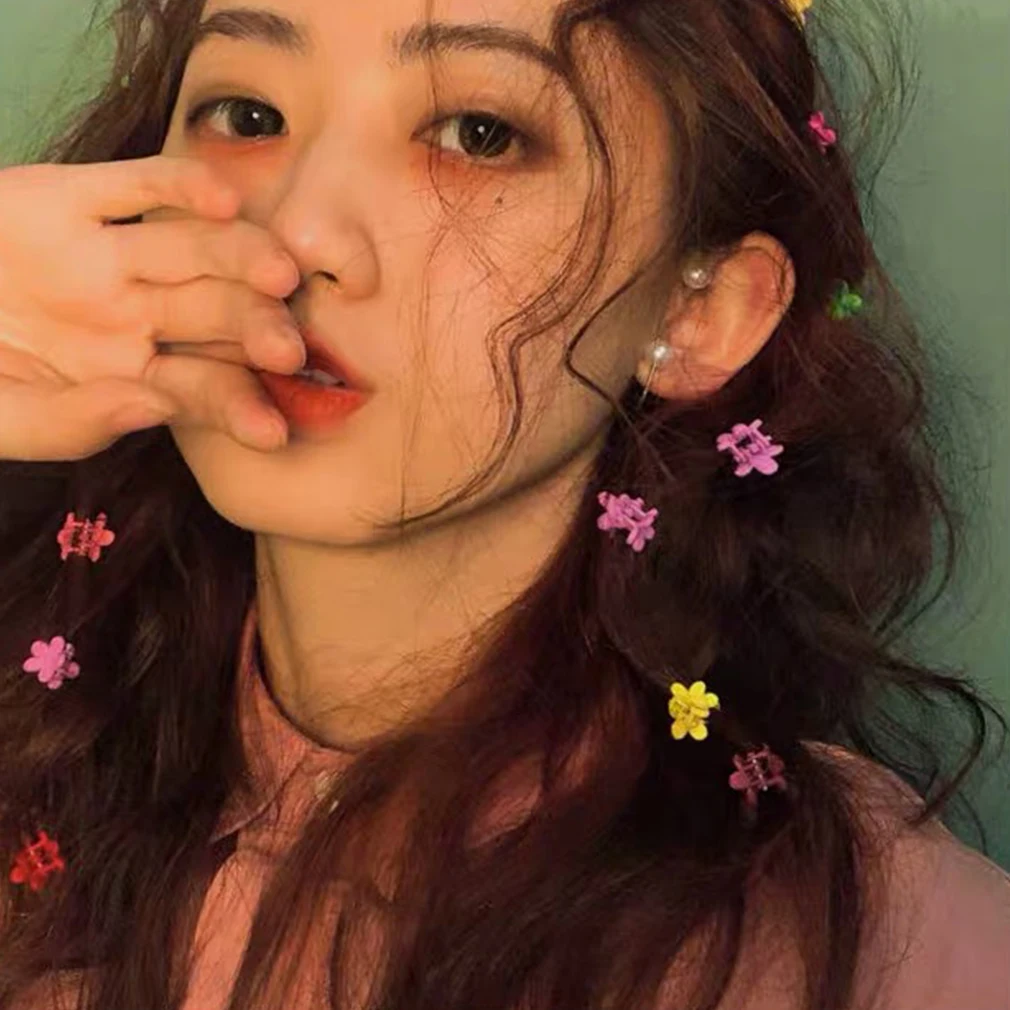 200 шт резинки для волос упаковка детская заколка &quotБабочка&quot пластиковые белые