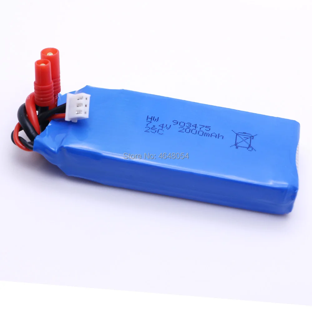 2 шт. Syma 7 4 V 2000 mah батареи Lipoly запасные части для X8 X8A X8C/X8C-1 X8G X8W RC Дрон Квадрокоптер