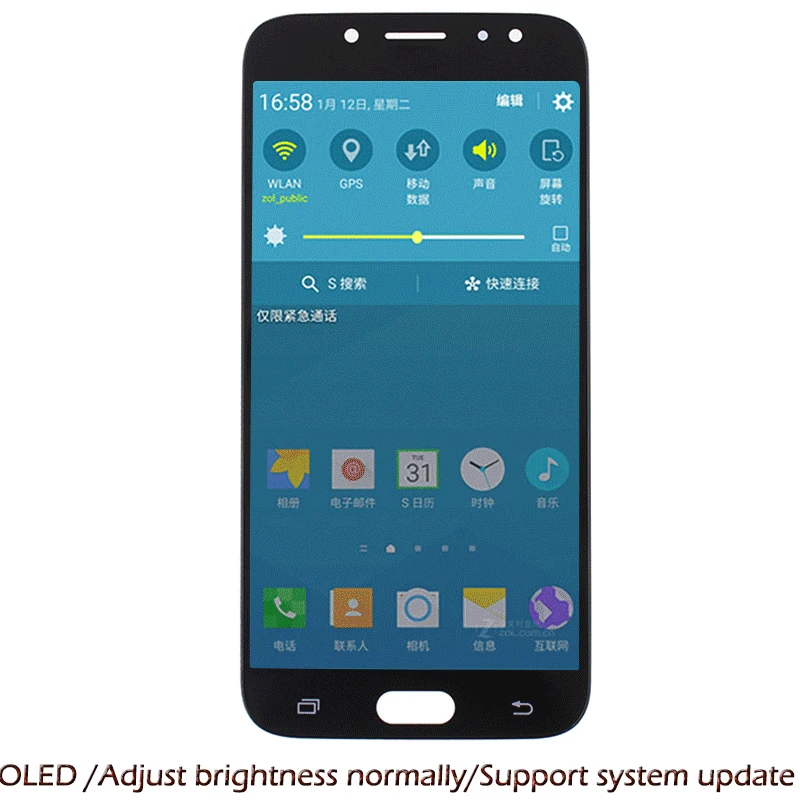 Отрегулировать яркий AMOLED ЖК-дисплей Сенсорный экран для samsung Galaxy J320 J3 2016 SM-J320FN J320M