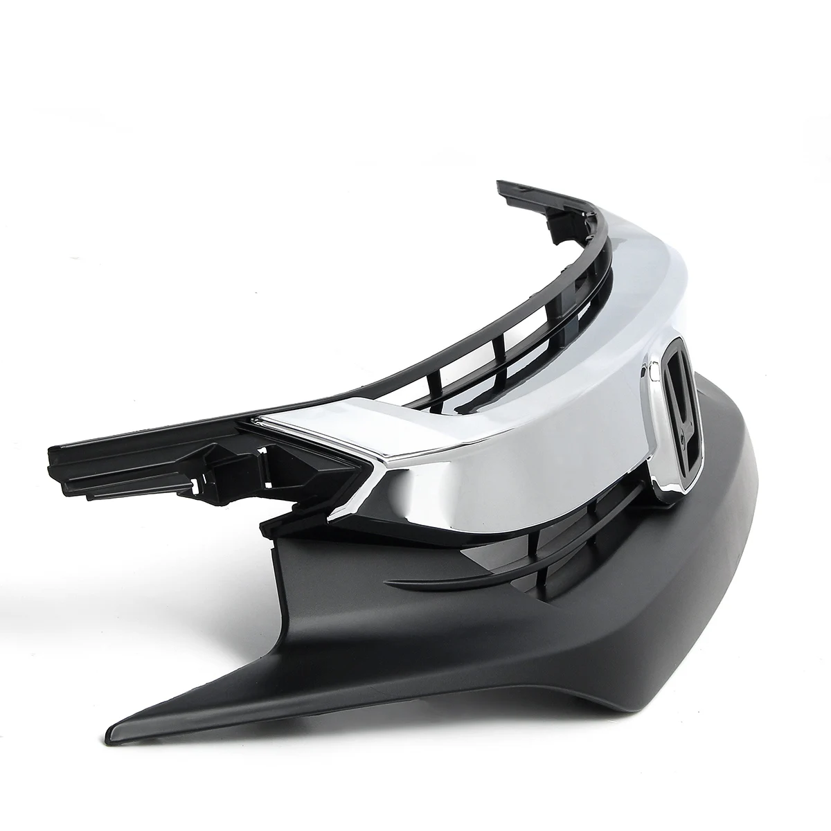 Матовая черная Хромированная передняя Верхняя хромированная решетка радиатора