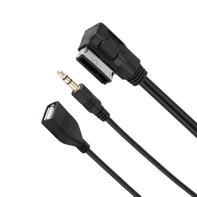 AOZBZ 3 5 мм Музыка AMI MMI интерфейс мини джек автомобильные USB зарядные устройства Aux MP3